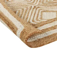 Teppich MENGEN Beige 200 x 300 cm Jute_885037