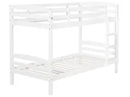 Bunk Bed with Drawers REGAT Pine Wood White 90 x 200 cm (EU Single)_797151