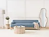 Sofa 3-Sitzer SOSJO Stoff Blau