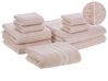 Handtücher 9er Set ATAI Baumwolle Rosa