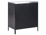2 Piece Outdoor Kitchen Set with Sink VILAMA Black Metal_872520