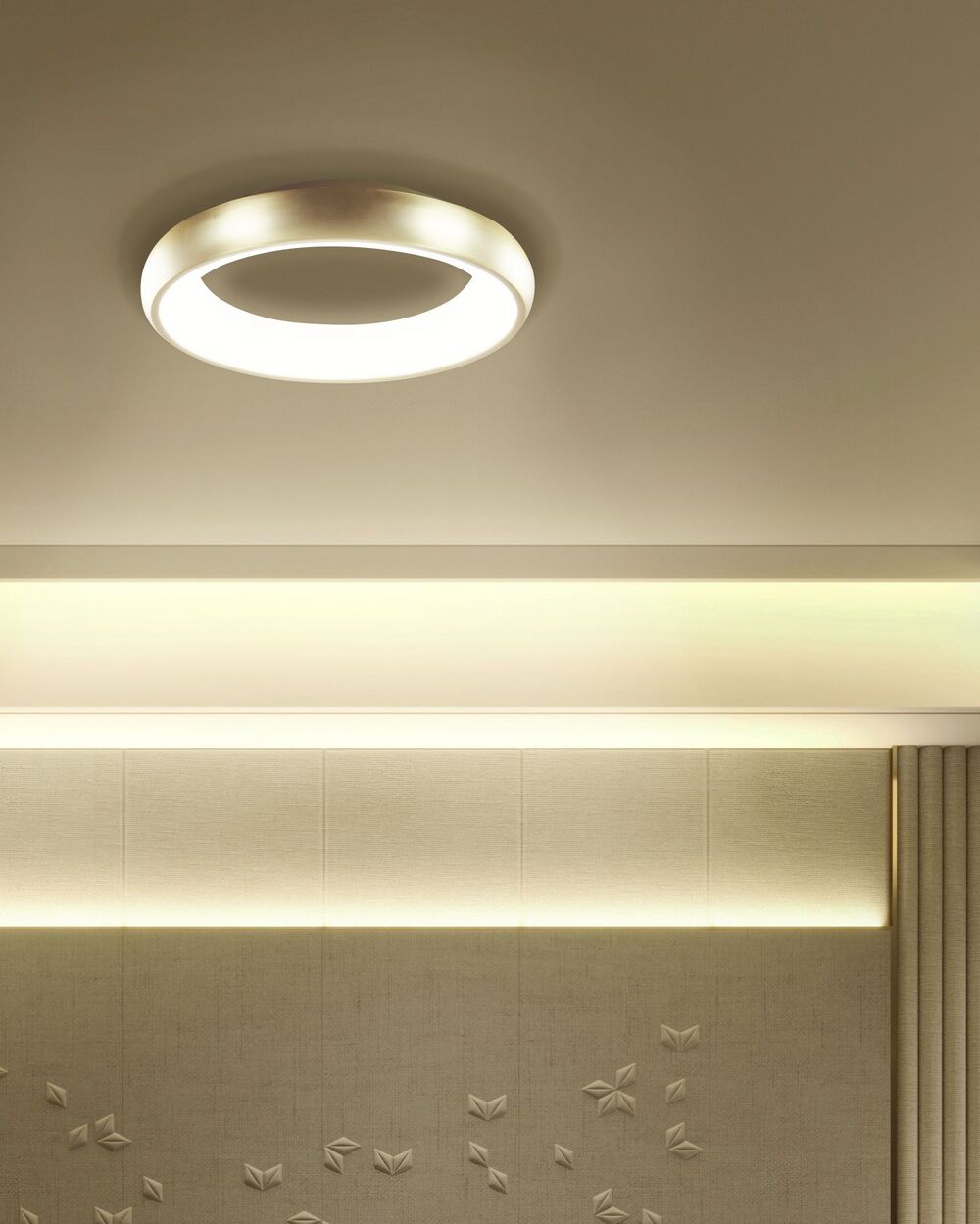 Stropna LED svetilka ATARAN Kovina Golden
