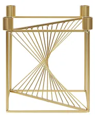 Kerzenständer MINDORO 23 cm Metall Gold_776601