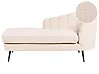 Rechtsseitige Chaiselongue ALLIER Bouclé Hellbeige