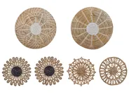 Set of Hanging Decorations PINTANO Seagrass 50/35/36 cm Natural_825174