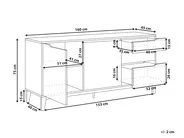 Sideboard mit 2 Türen MONCTON Hellbraun_1023747