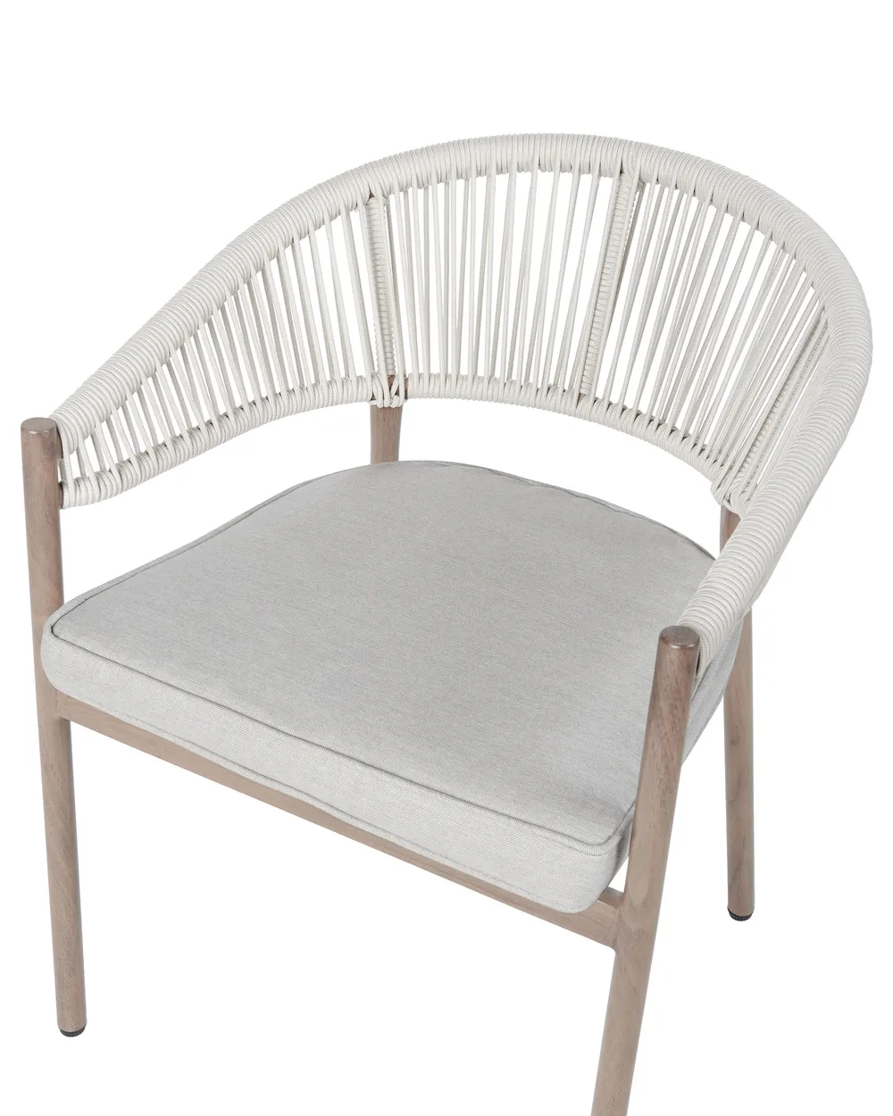 Set mit 6 Stühlen und Sitzkissen FLAVIA Metall Braun_936227