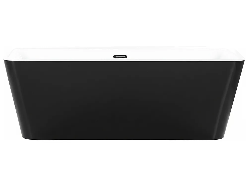 Back to Wall Bathtub HASSEL 1700 x 800 mm Black_1150233