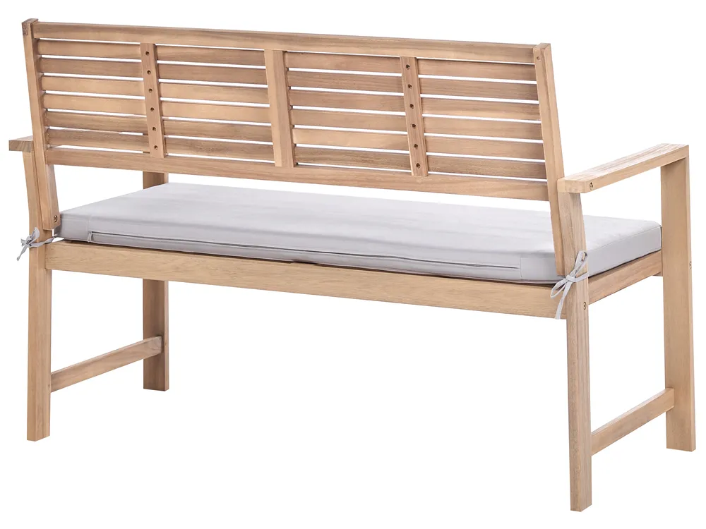 Lounge Set mit Tisch 4-Sitzer FIAMES zertifiziertes Akazienholz Grau_1049534