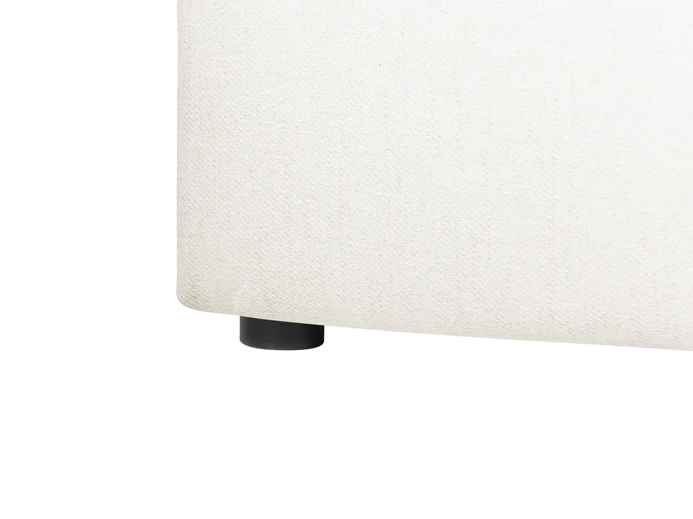 Krevet s prostorom za pohranu BOUSSE Krem bijela 140 x 200 cm_1074744