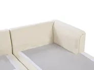Ecksofa 4-Sitzer KOHLO Stoff Hellbeige linksseitig_945062