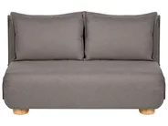 Schlafsofa 2-Sitzer ABISKO Kunstleinen Dunkelgrau_1030879