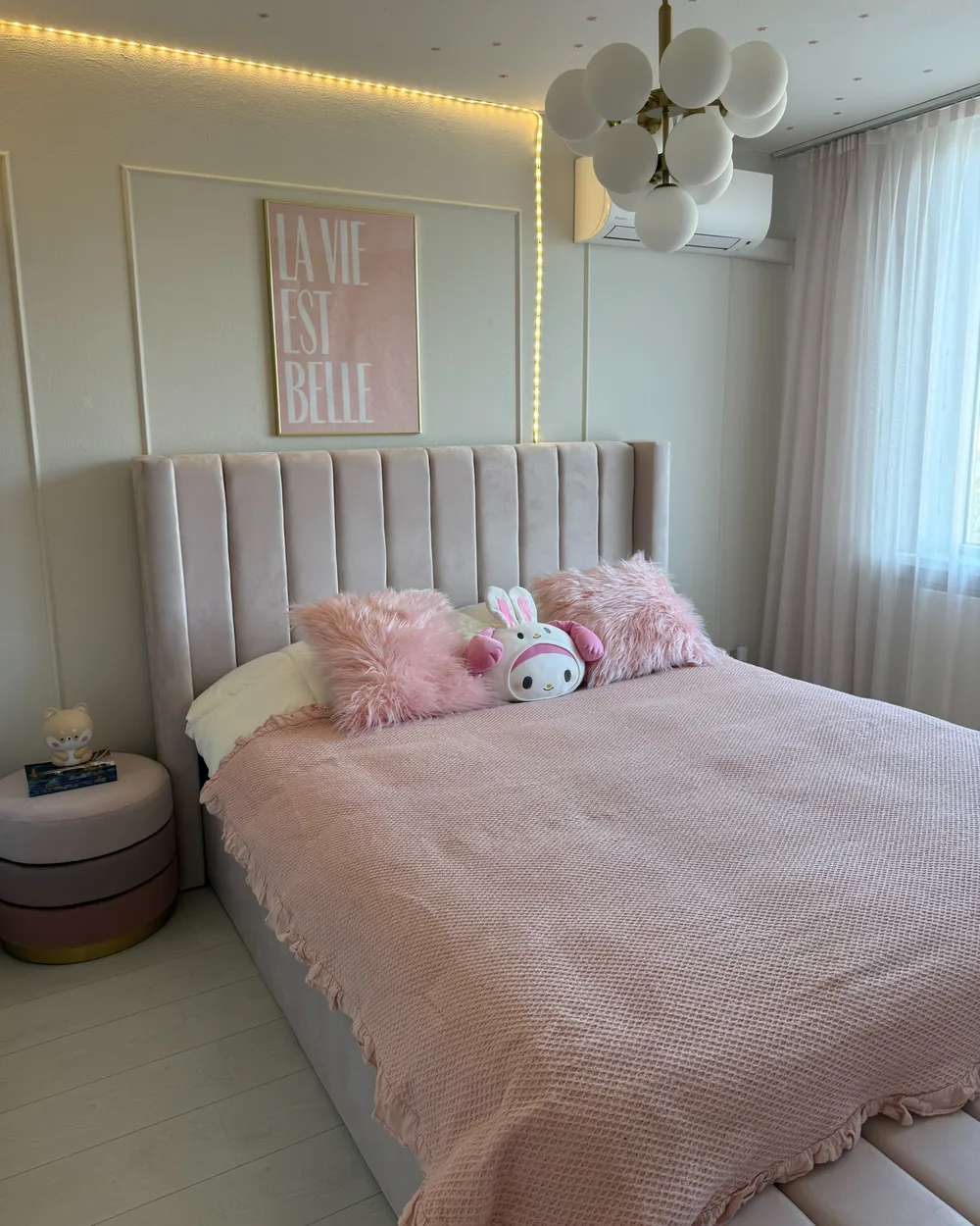 Dekokissen 2er Set DAISY 45 x 45 cm Webpelz Rosa Ohne Muster_980156