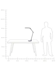 LED Desk Lamp GRUS with Dimmer Metal Black_859122