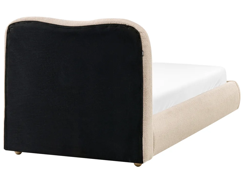 Ottoman Bed BLAGNAC Boucle Beige 90 x 200 cm (EU Single)_1026271