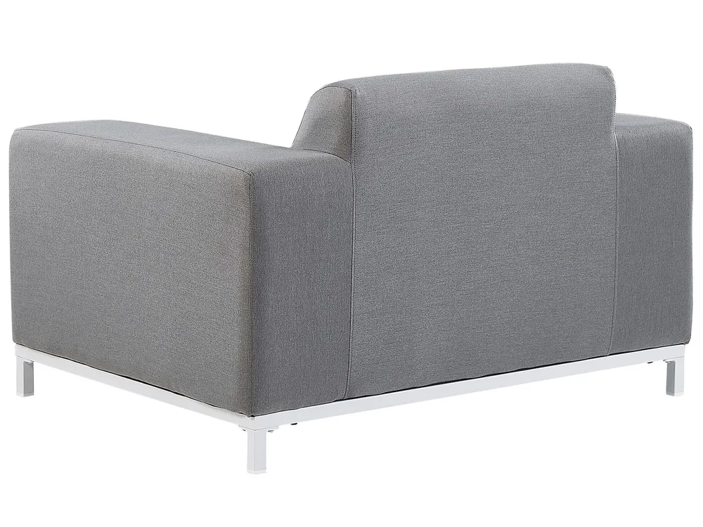 Lounge Set mit Tisch 5-Sitzer ROVIGO Grau_784934