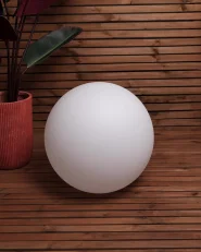LED- Kugelleuchte für den Außenbereich JOCOY mit Fernbedienung Weiß_964923