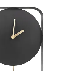 Wanduhr SERVOZ 21 cm Metall Schwarz_940779