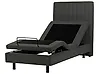 Bett verstellbar Stoff CASTELLAN 90 x 200 cm Dunkelgrau
