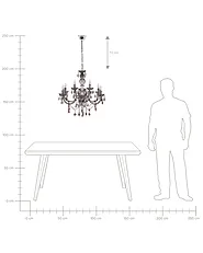 Kronleuchter KALANG L Schwarz_1164430