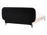 Bed Velvet SUZETTE 140 x 200 cm (EU Double) Light Beige_916025
