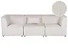 Modulsofa 3-Sitzer LEMVIG Cord Beige