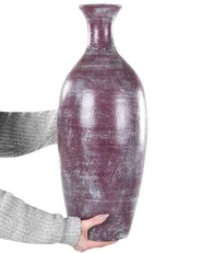 Dekovase KARDIA 57 cm Keramik Braun_850335