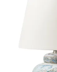 Tischlampe JAMAPA Porzellan Weiß / Blau_961369