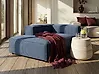 Rechtsseitige Chaiselongue ARDAL Cord Dunkelblau