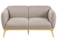 Living Room Set 5 Seater LJUNG Fabric Light Brown_1076507