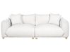 Sofa 3-Sitzer LUVOS Stoff Cremeweiß