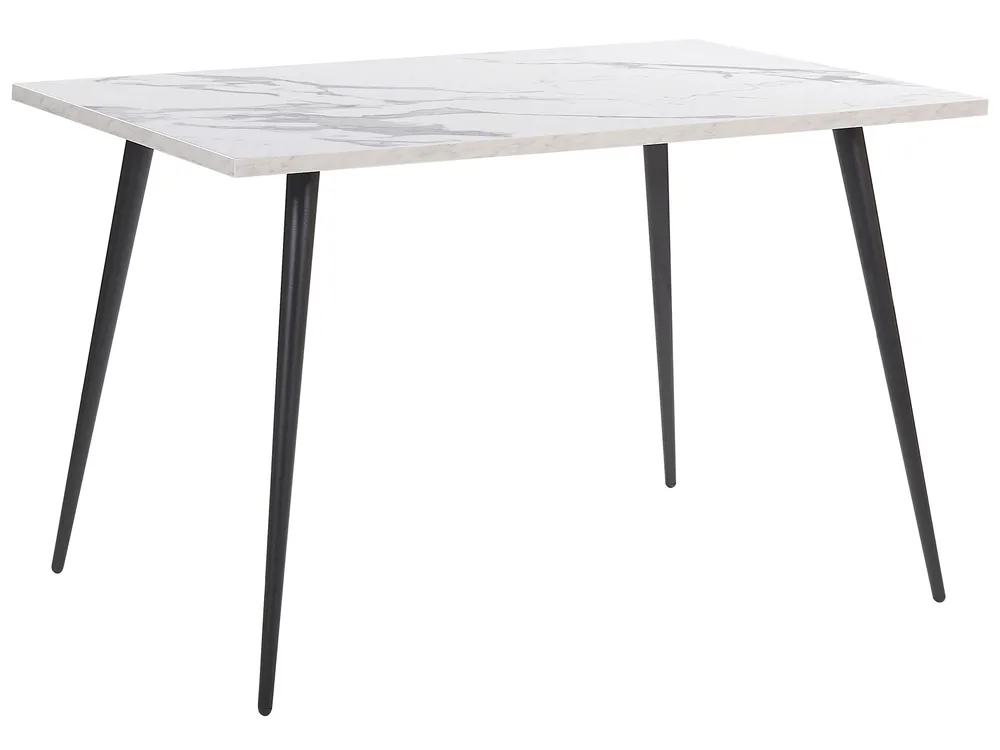 Esstisch SANTIAGO Weißer Marmor 120 cm 80 cm