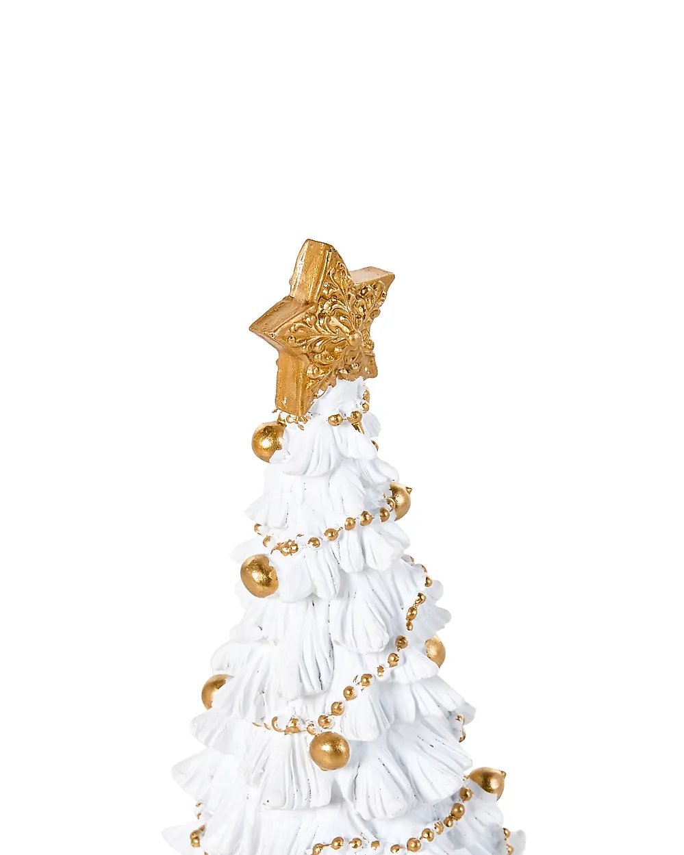 Set van 3 kerstdecoraties HITIS 32/32/40 cm Kerstboom Rood/wit_1175565
