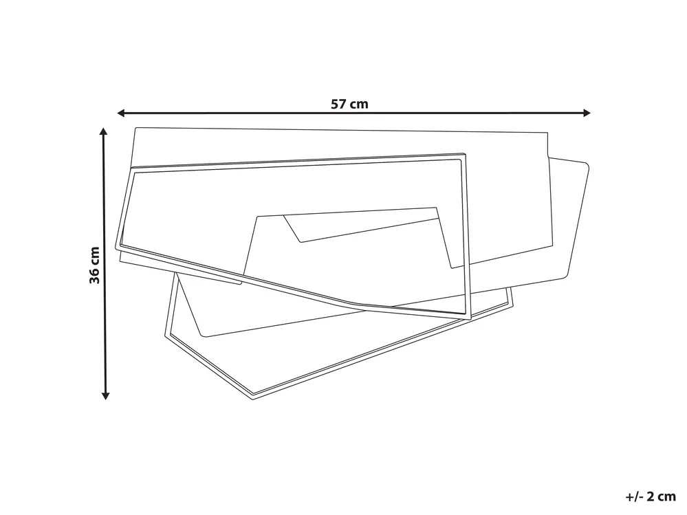 Wandobjekt ENNIS Metall 36 cm Braun_995374