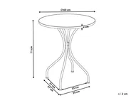 Outdoor Bistrotisch SETTALA 60 cm 60 cm Metall Bunt_1155908