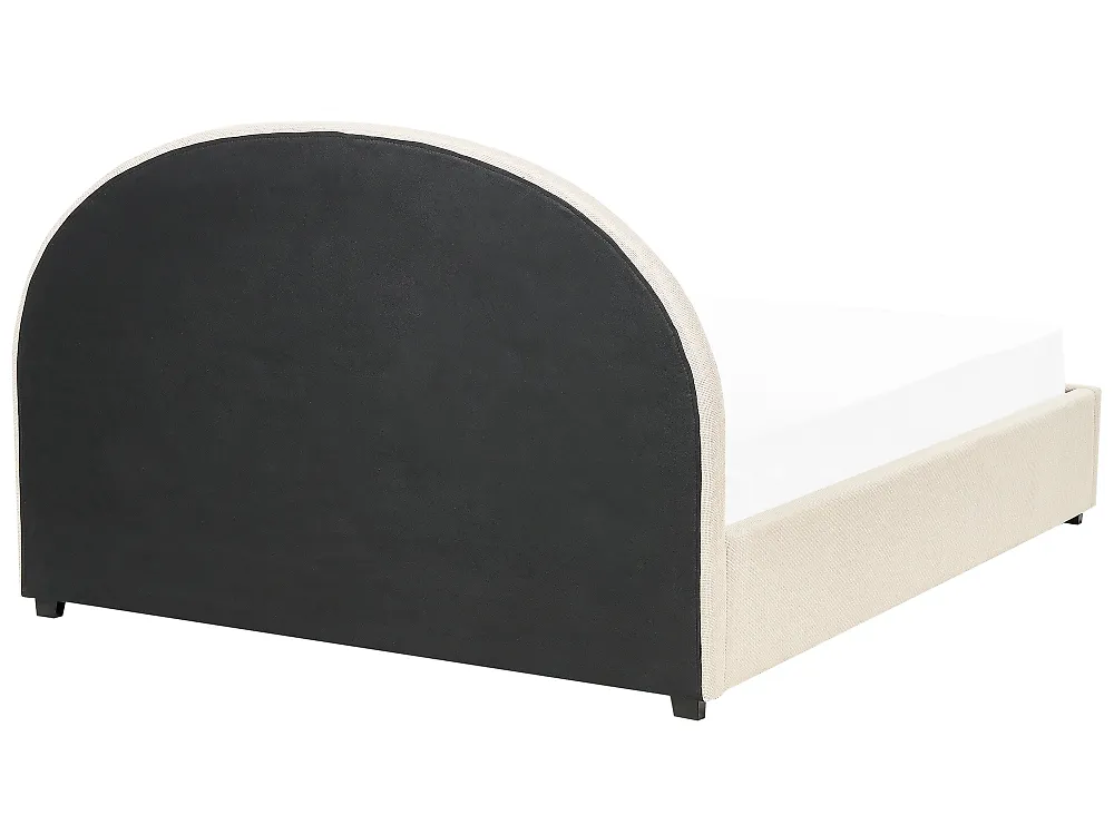 Ottoman Bed VAUCLUSE Fabric Beige 160 x 200 cm (EU King Size)_876859