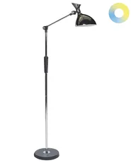 LED Stehlampe ANDROMEDA mit Dimmer Metall Silber_867320
