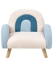 Kindersessel Regenbogen OMBO Bouclé Hellblau_977429