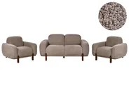 Living Room Set 4 Seater ODNES Boucle Taupe_1052958