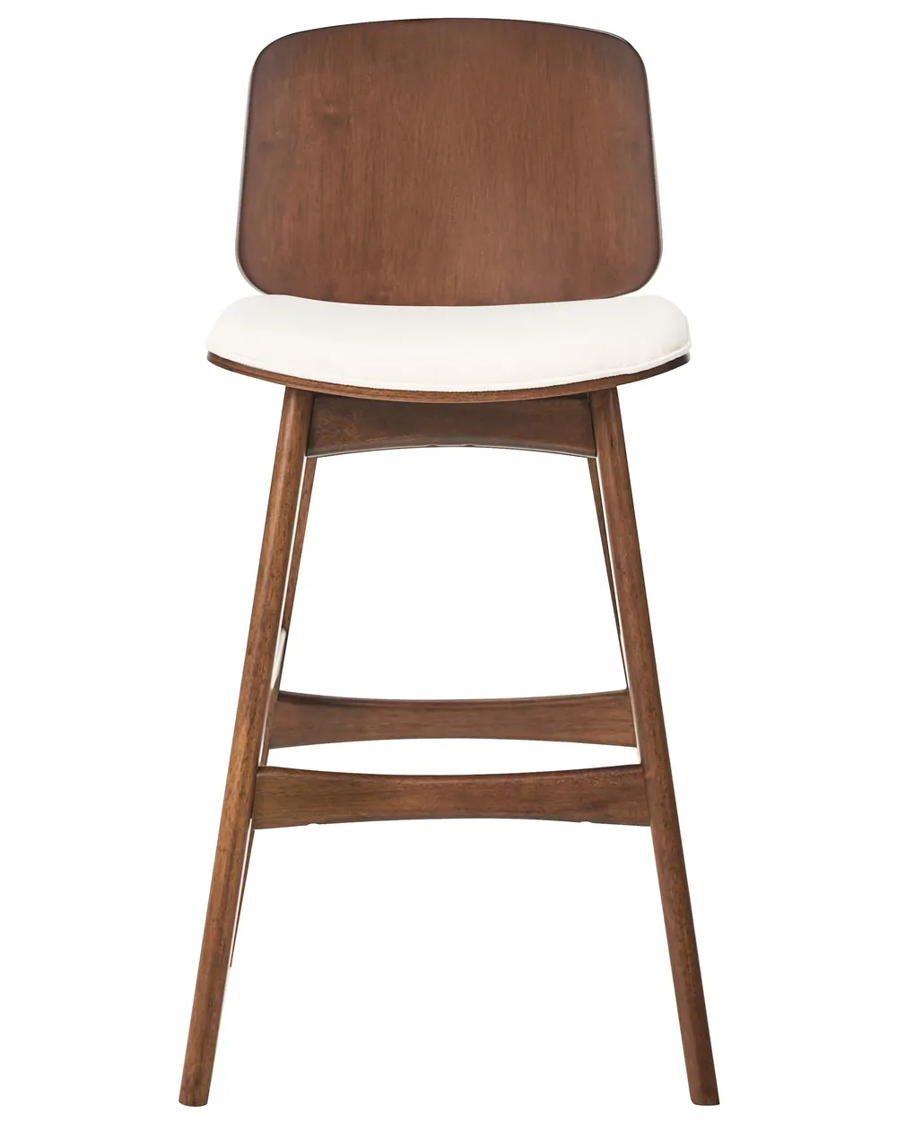 Set mit 2 Barstühlen CHARLESTON Holz Braun / Hellbeige_1071201