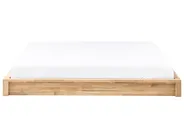 Bed without Headboard Wood ANTRAS 160 x 200 cm (EU King Size) Light Brown_1032879