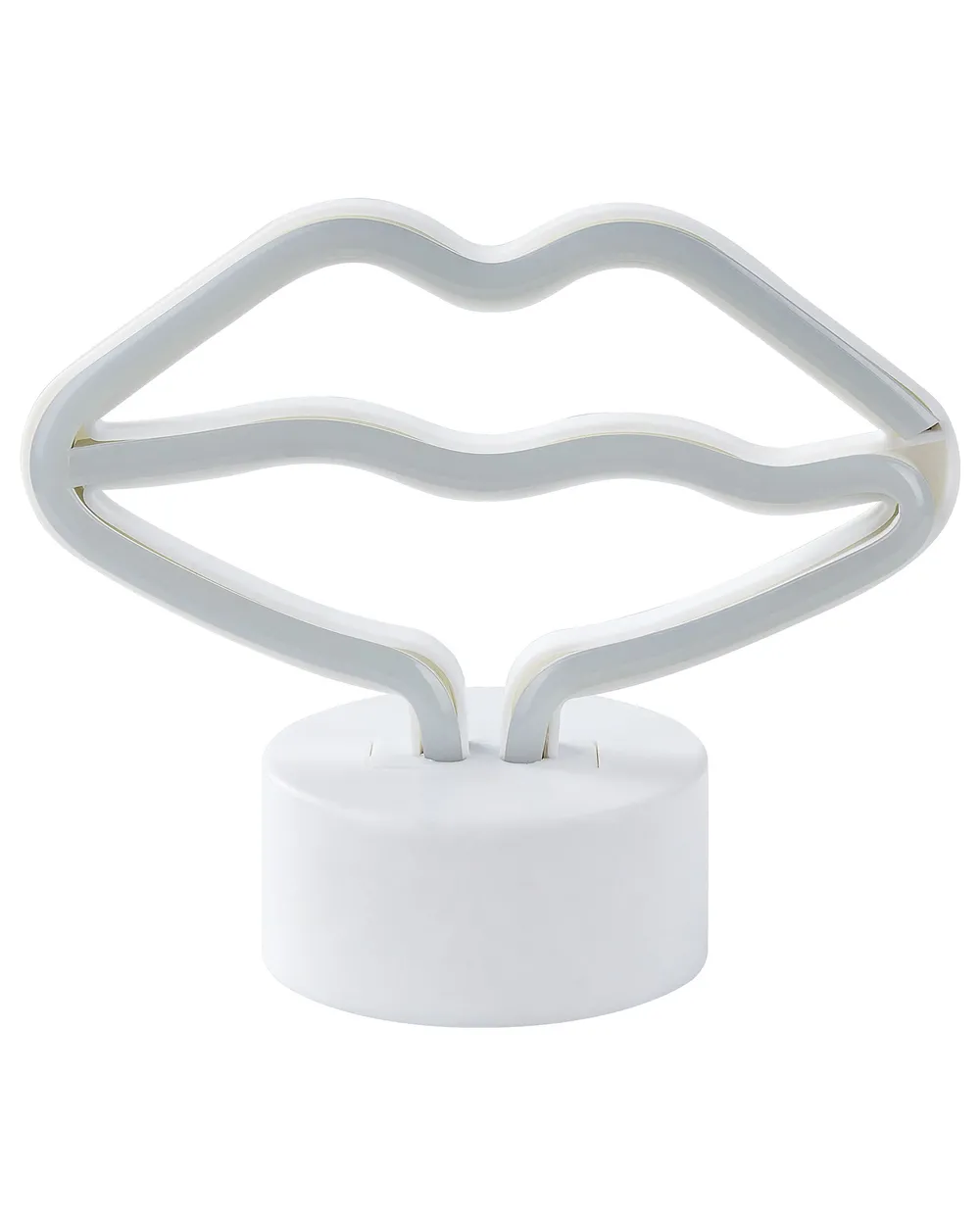 LED Neonlicht Lippen FLORA Rosa