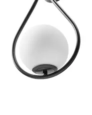 Wall Lamp AUROUE Metal Black_1009172