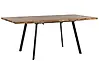 Eettafel uitschuifbaar HARLOW Donkerbruin 140/180 cm 90 cm