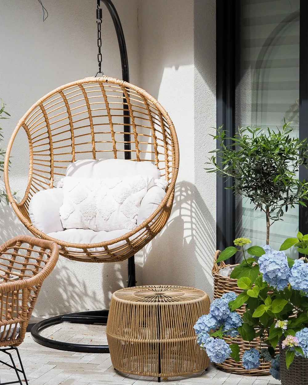 Hanging Chair ASPIO PE Rattan Natural_977697