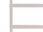 Four Poster Bed Metal LESTARDS 140 x 200 cm (EU Double) Light Beige_1165312