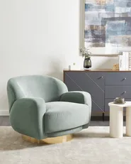 Sessel LEJRE Stoff Hellgrün_957552