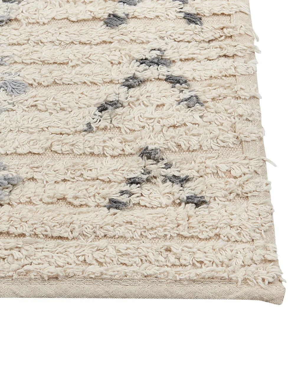 Teppich DISPUR Beige 160 x 230 cm Baumwolle_839325