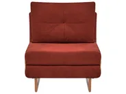 Living Room Set 6 Seater JERSLEV Fabric Red_1013540