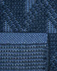 Rug SAVRAN Navy Blue 140 x 200 cm Wool_750411